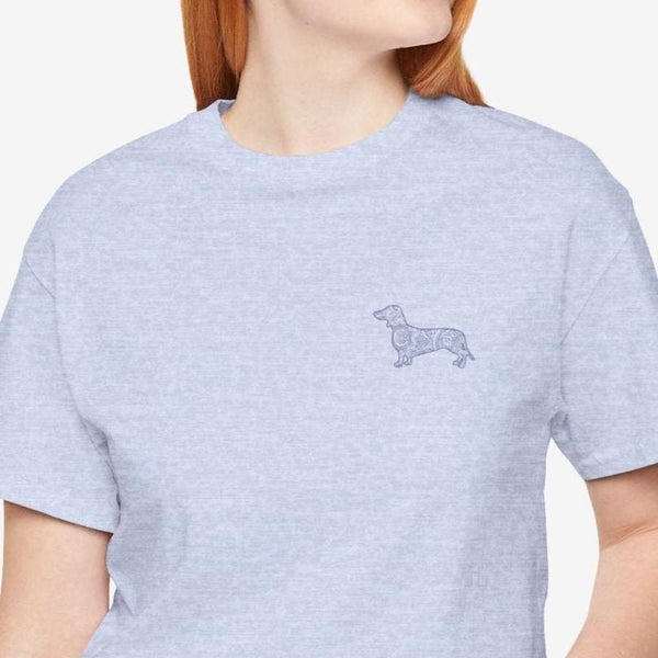 Dachshund T- Shirt - Dachshund Shirt for Women - Dachshund Mandala Tee